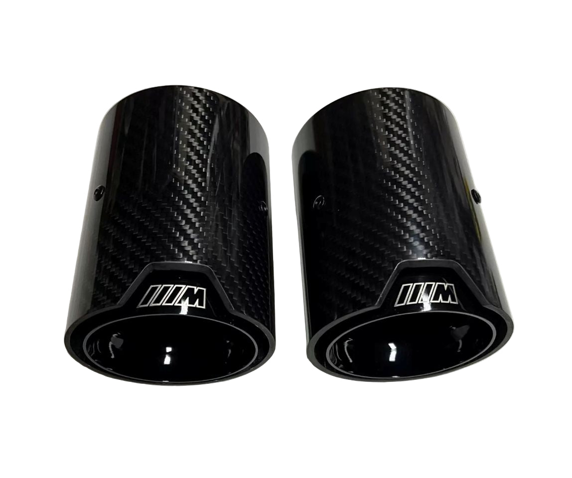 2 x BMW EXHAUST TIPS M135i/M140i/M235i/M240i/335i/340i/435i/440i TRIPLE BLACK