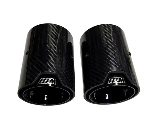 2 x BMW EXHAUST TIPS M135i/M140i/M235i/M240i/335i/340i/435i/440i TRIPLE BLACK