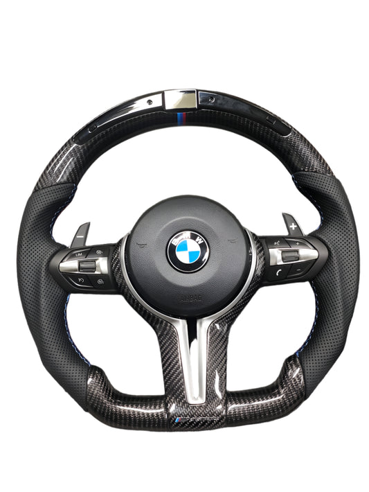BMW LED Carbon Fibre Steering Wheel (F Series, Heated)