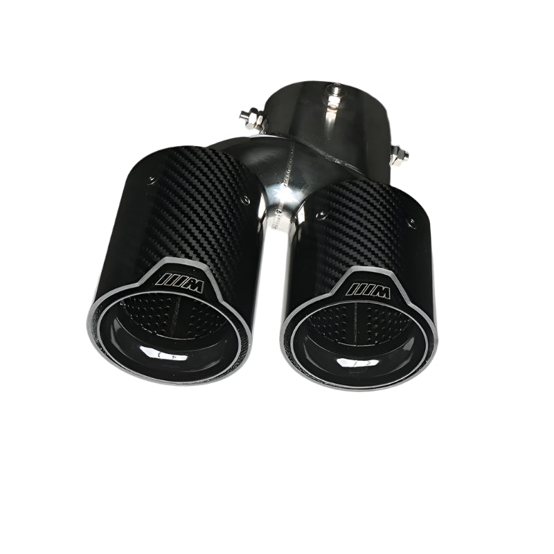 BMW G20 G21 G28 G22 G23 G26 G42 BLACK CARBON FIBRE QUAD EXHAUST TIPS