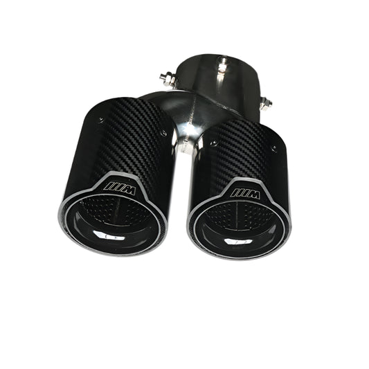BMW G20 G21 G28 G22 G23 G26 G42 BLACK CARBON FIBRE QUAD EXHAUST TIPS