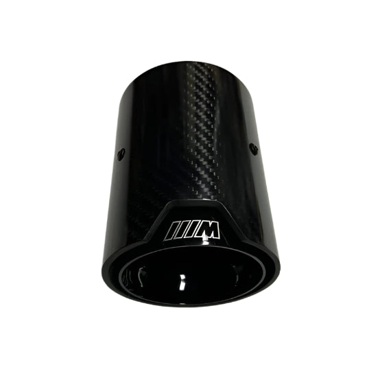 BMW BLACK SINGLE CARBON FIBRE EXHAUST TIP
