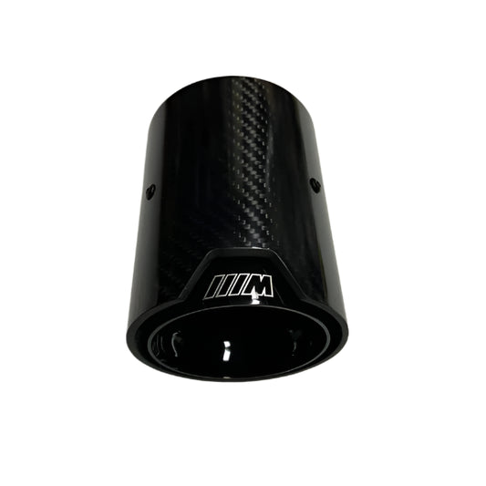 BMW BLACK SINGLE CARBON FIBRE EXHAUST TIP