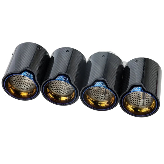 4 x BMW M5/M8 Burnt Blue Carbon Fibre Exhaust Tips F90 F91 F92 F93